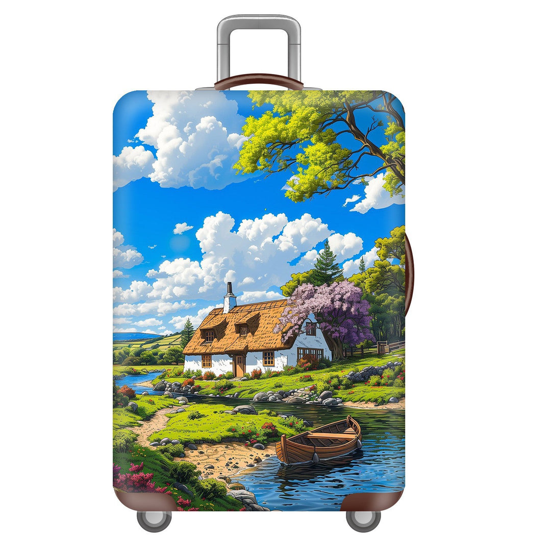Unisex Hard Shell Suitcase with Dreamy Landscape Design Stornfield