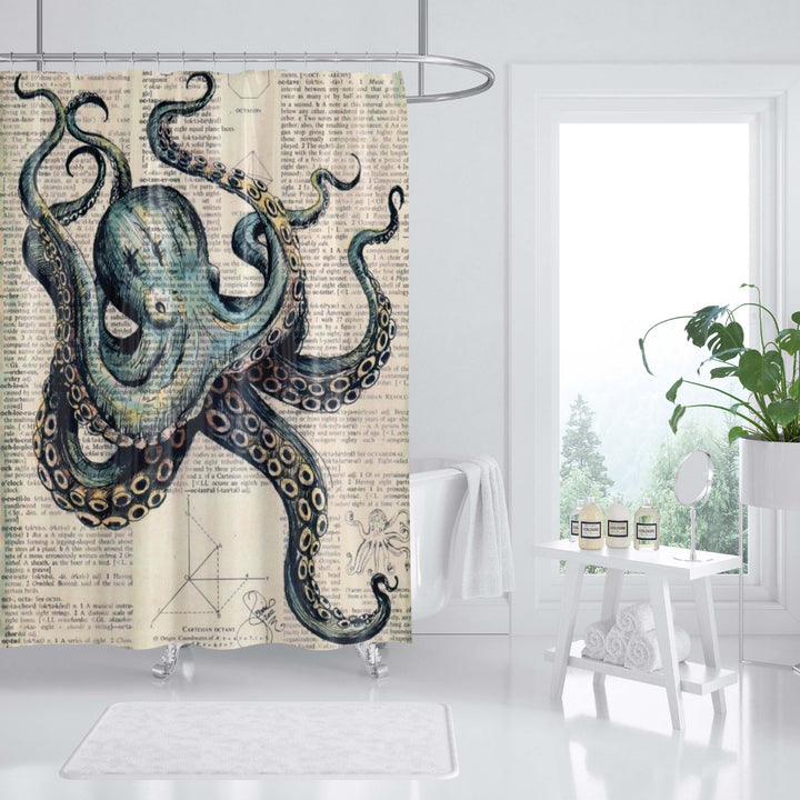 Ocean-Themed Art Shower Curtain Stornfield