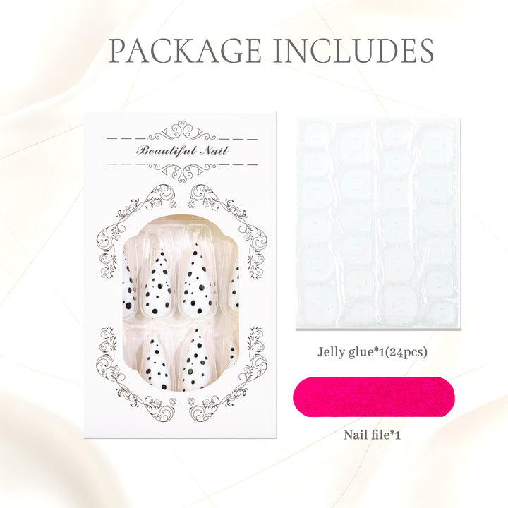 Elegant Decorative Press-On Nail Set