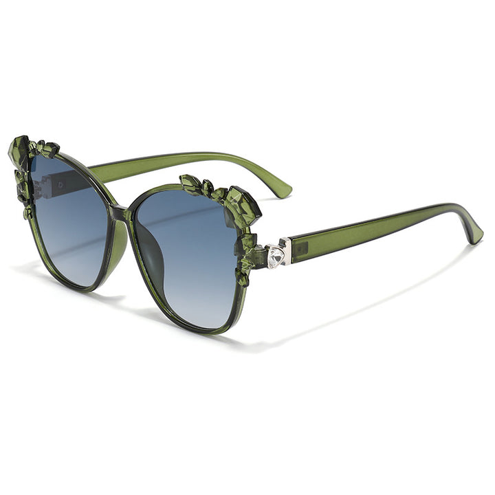 Glamorous Cat-Eye Sunglasses with Crystal Embellishments Stornfield
