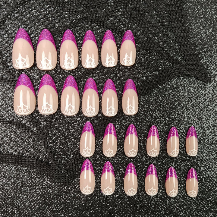 Artistic Spiderweb Press-On Nail Set Stornfield