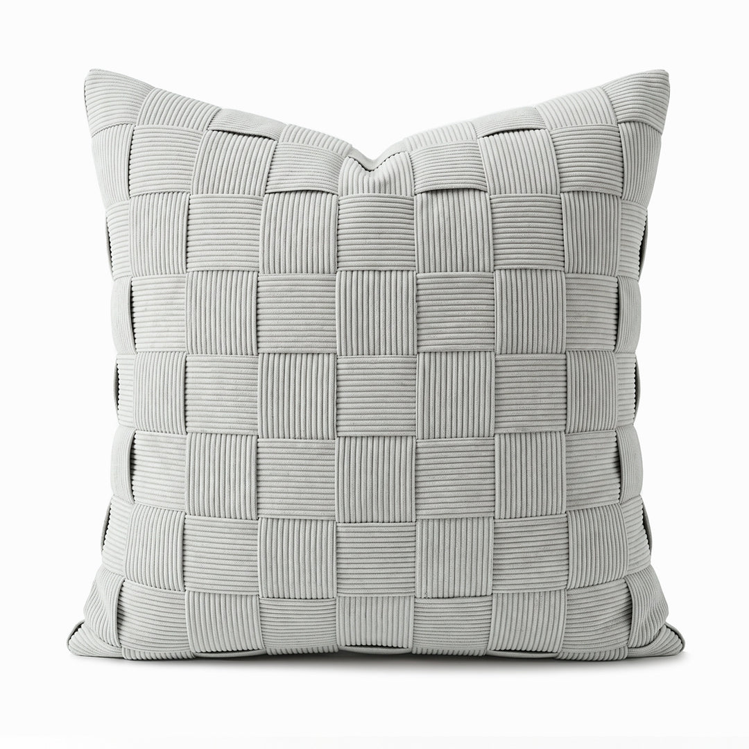 Decorative cushion made of artificial leather with modern design