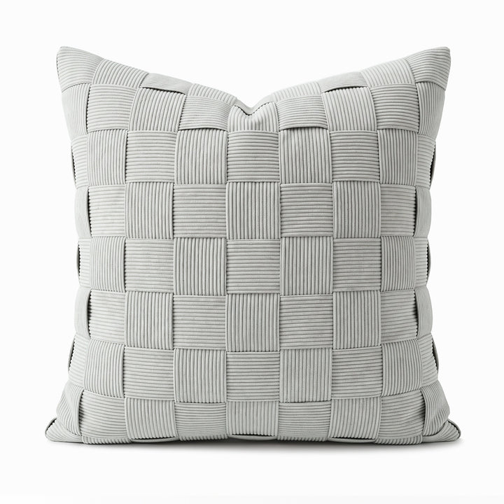 Decorative cushion made of artificial leather with modern design