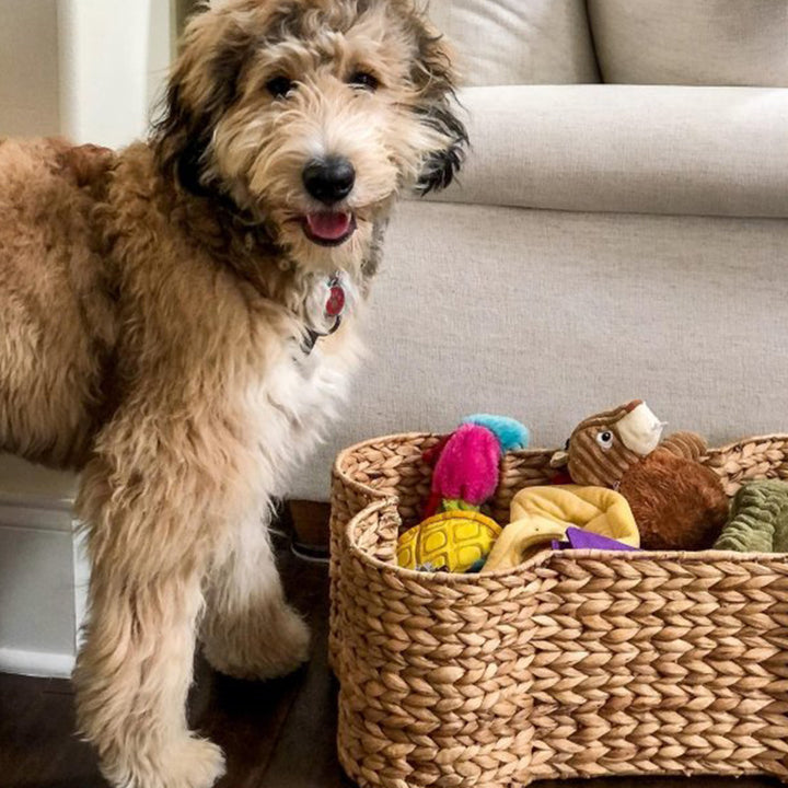 Decorative storage basket in bone design Stornfield