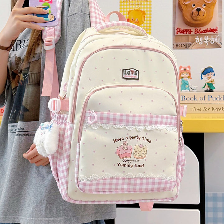 Fun-Themed Multi-Pocket Backpack Stornfield