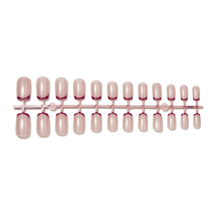 Artificial nail set with glamorous French tip design Stornfield