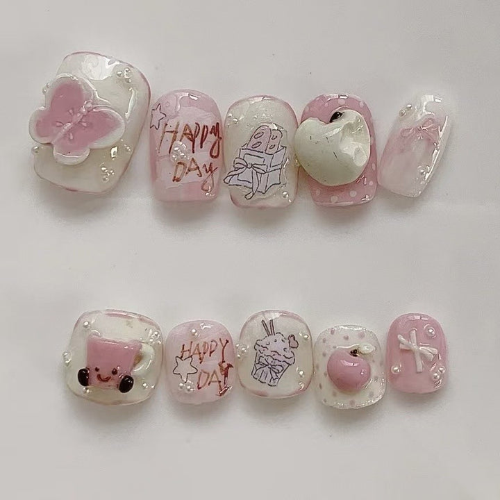 Creative Artisanal Press-On Nail Set