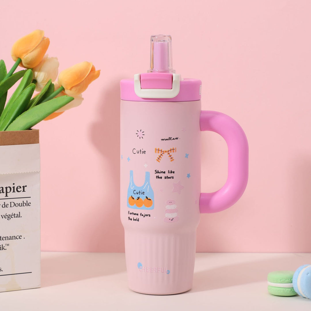 Cartoon-Printed Insulated Travel Mug Stornfield