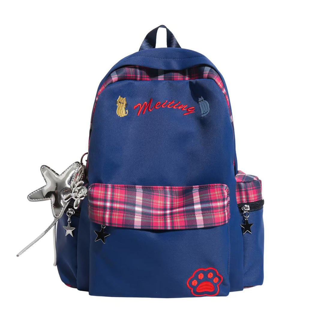 Embroidered Casual School Backpack Stornfield