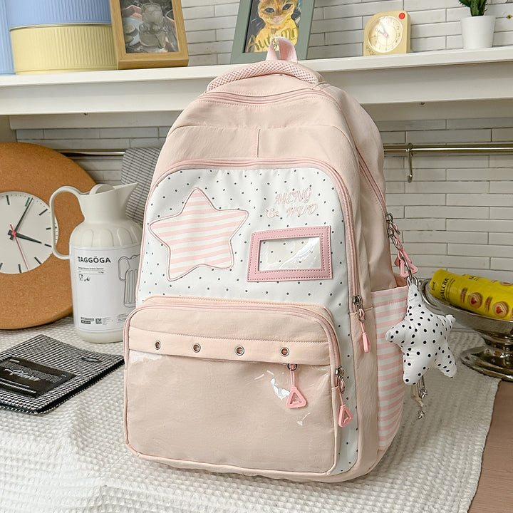Fun-Themed Star Print Backpack Stornfield