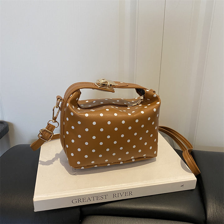 Polka Dot Handheld Satchel Bag