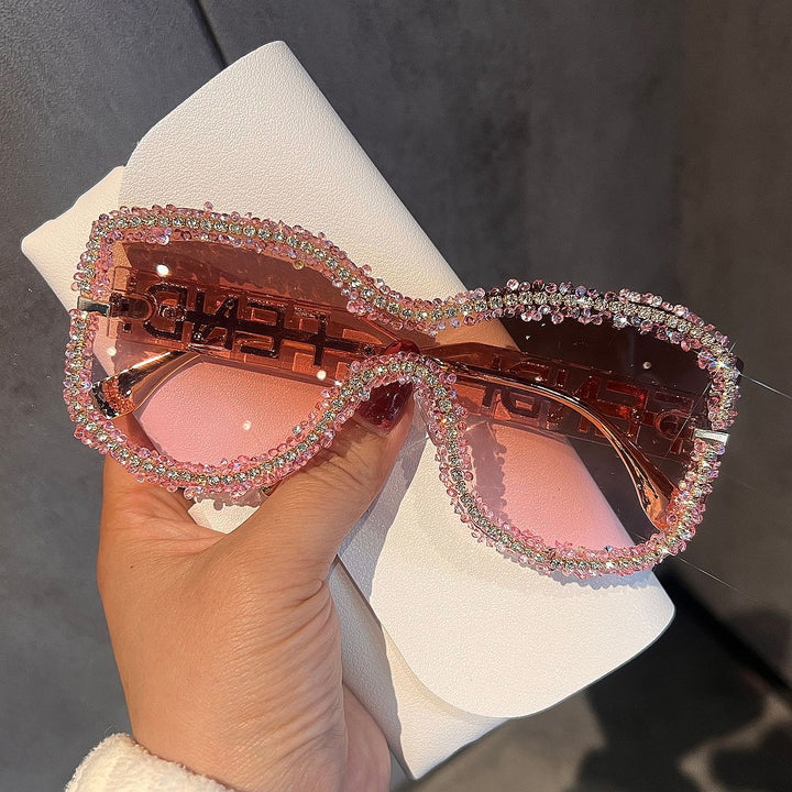 Women's Glamorous Sunglasses with Striking Crystal Frame Stornfield