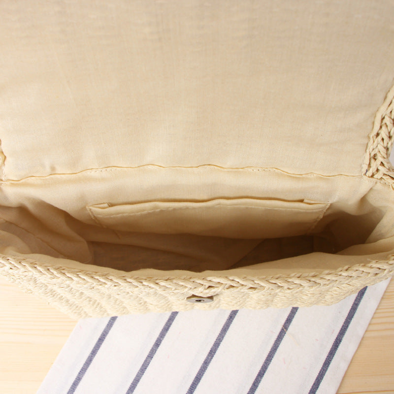 Handcrafted Shoulder Bag Made of Natural Bast Stornfield