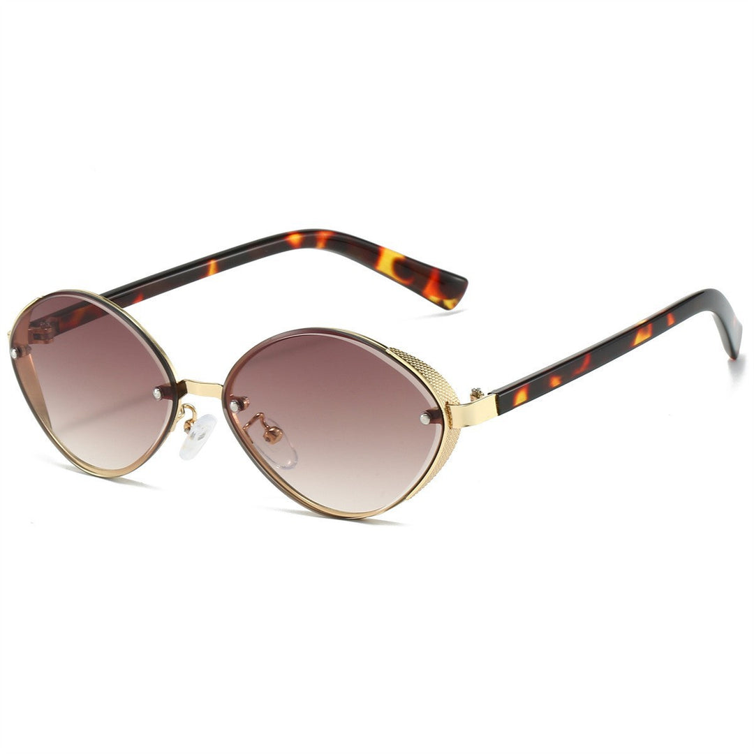 Elegant Oval Frame Sunglasses
