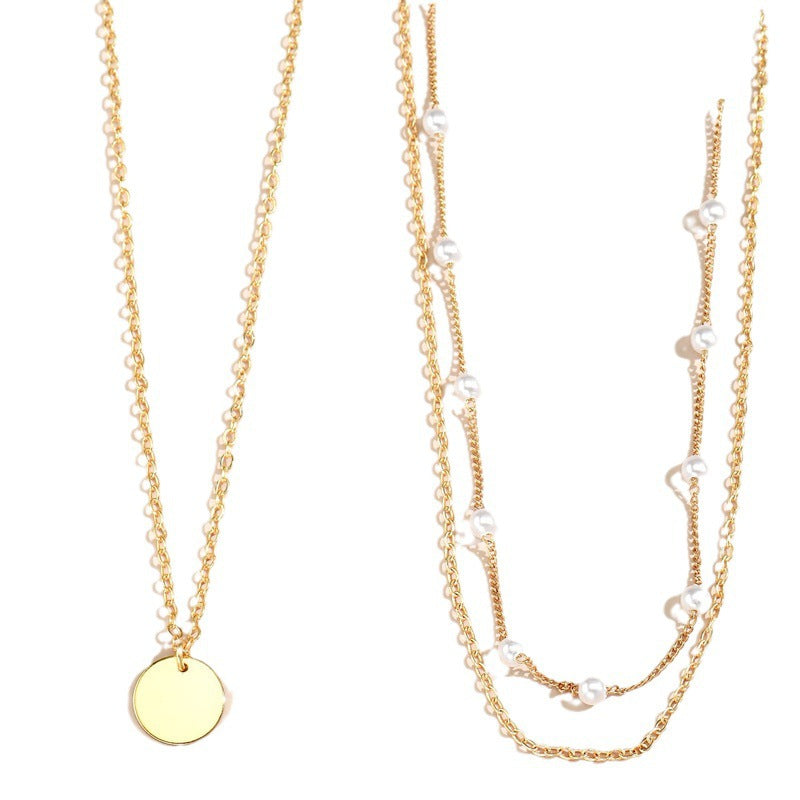 Layered Beaded Chain Necklace Stornfield