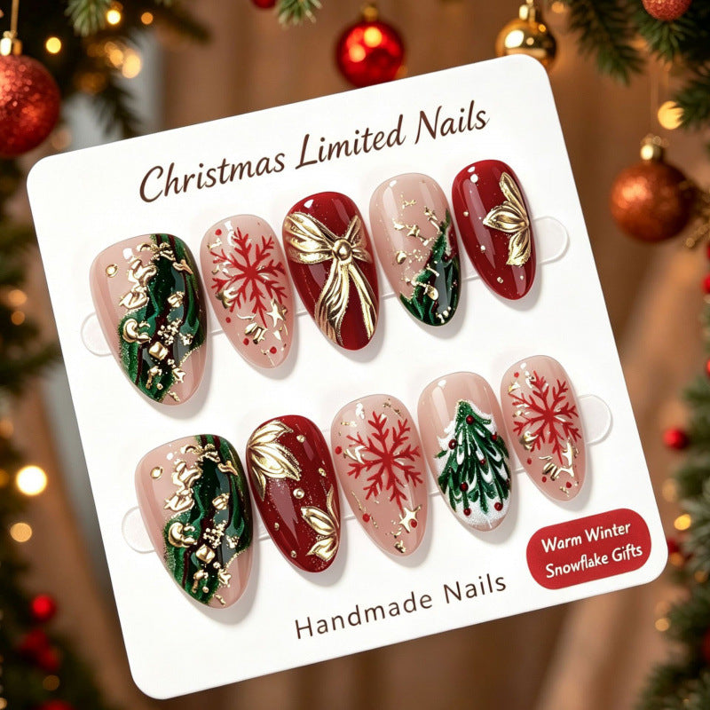 Holiday-Themed Artistry Press-On Nails