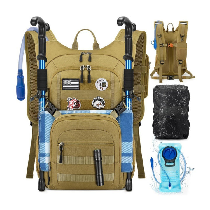 Multifunctional Outdoor Backpack with Integrated Hydration Bladder and Ergonomic Design Stornfield