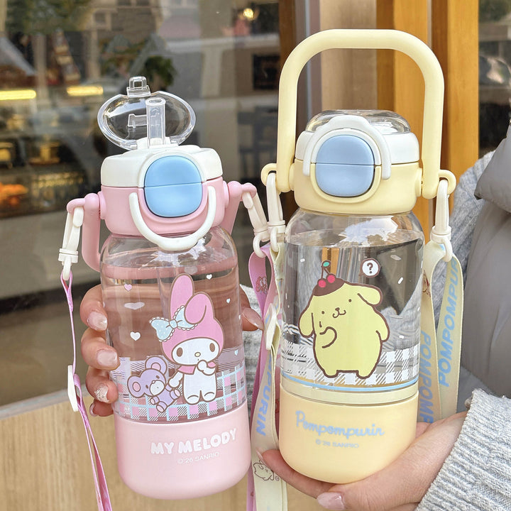 Women’s water bottle with cute animal design and sturdy carrying handle Stornfield
