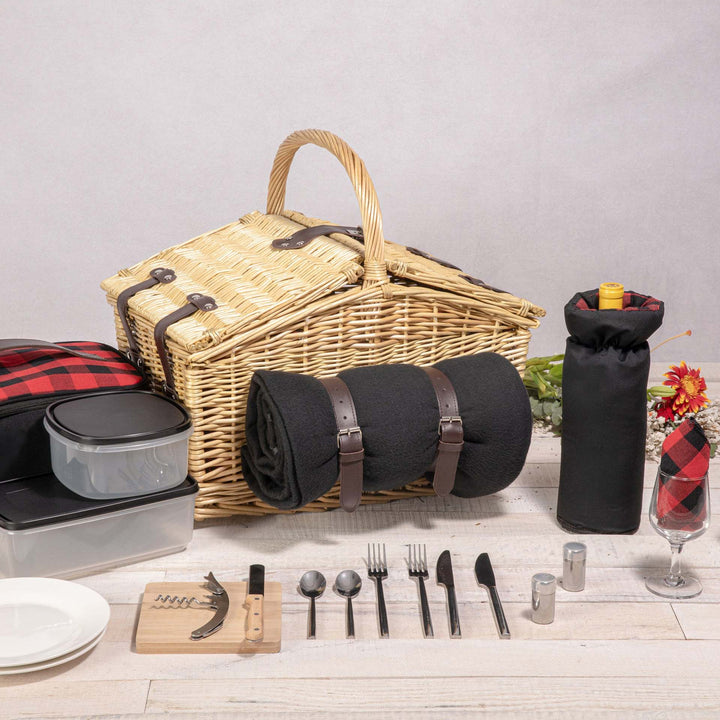 Women's basket for comfortable picnicking with practical lid Stornfield