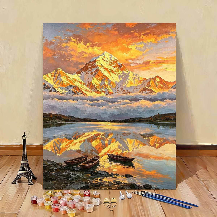 Scenic Mountain Landscape Paint by Numbers Art Kit Stornfield