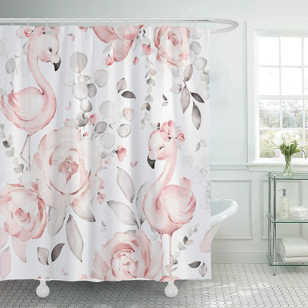 Floral Patterned Shower Curtain Stornfield