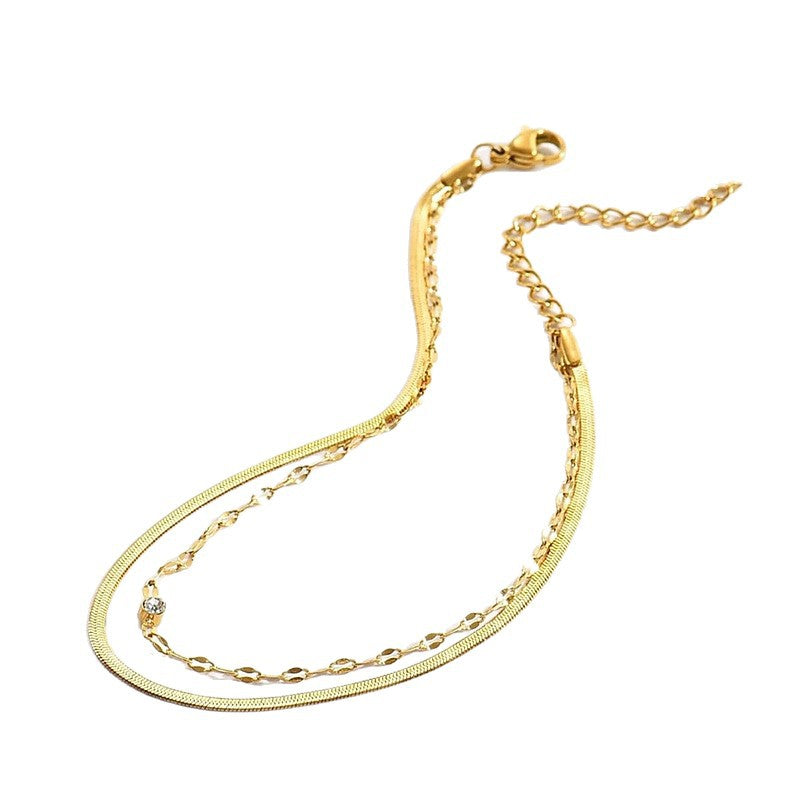 Sleek Minimalist Chain Anklet Stornfield