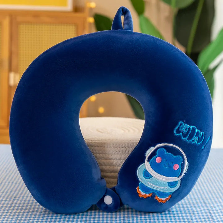 Unisex Neck Support Pillow with Cute Animal Design Stornfield