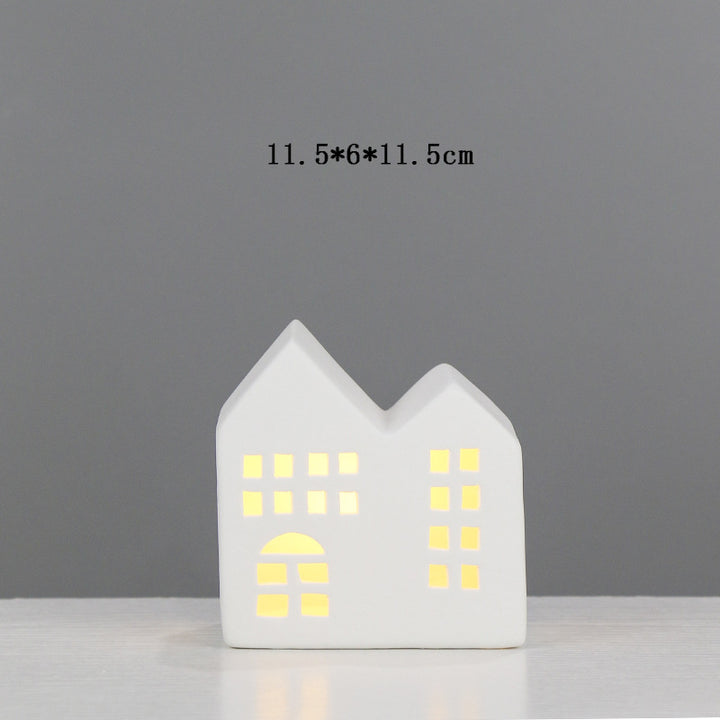Ceramic House-Shaped Tea Light Holder Stornfeild