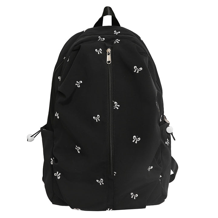Embroidered Bow Design Backpack Stornfield