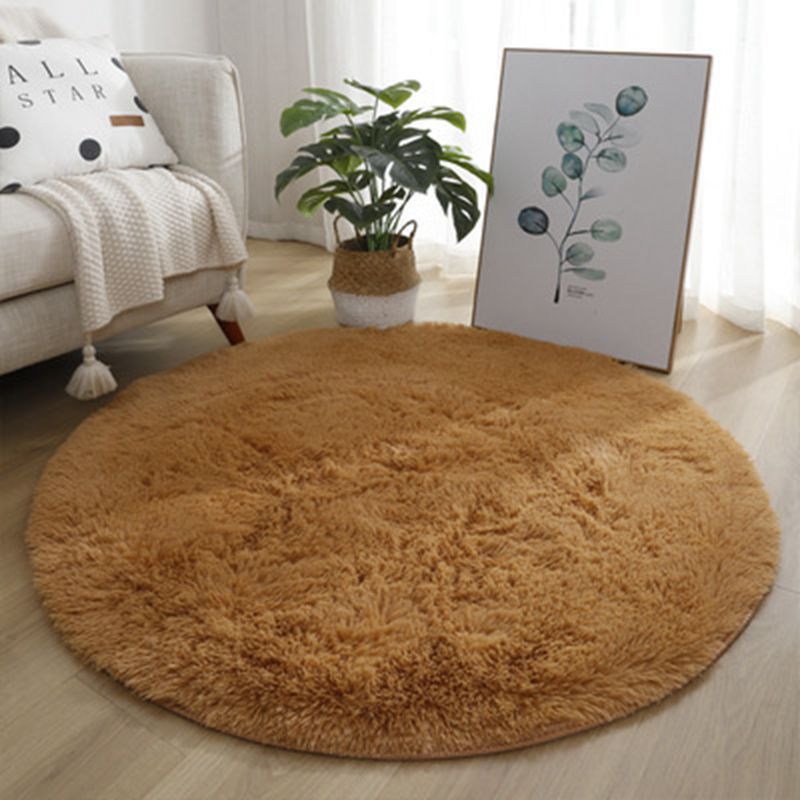 Plush Round Area Rug