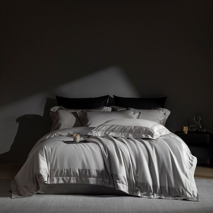 Hotel-Grade Silky Sateen Duvet Ensemble with Hidden Closure & Corner Ties