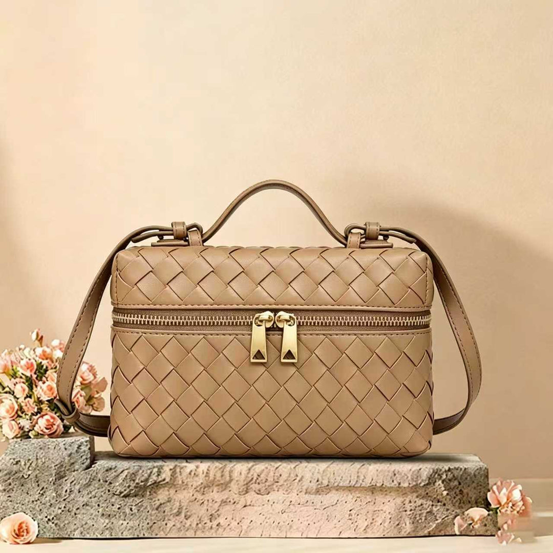 Structured Woven Satchel Bag Stornfield