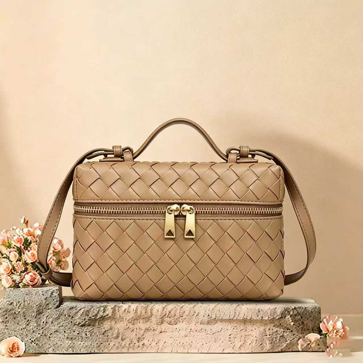 Structured Woven Satchel Bag Stornfield