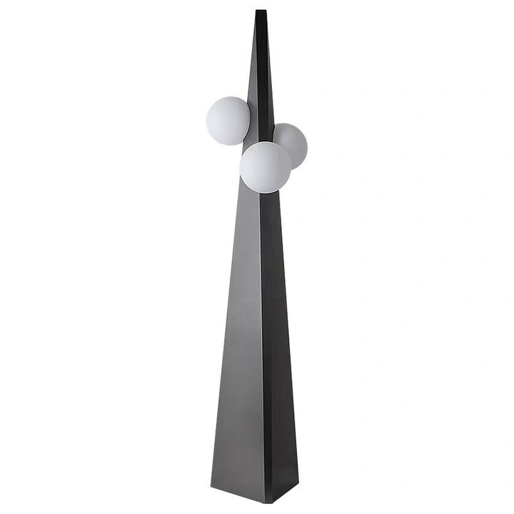 Artistic Triangular Floor Lamp with Geometric Design