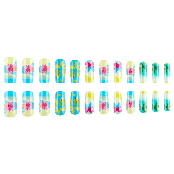 Artistic Tropical Paradise Nail Art Stornfield