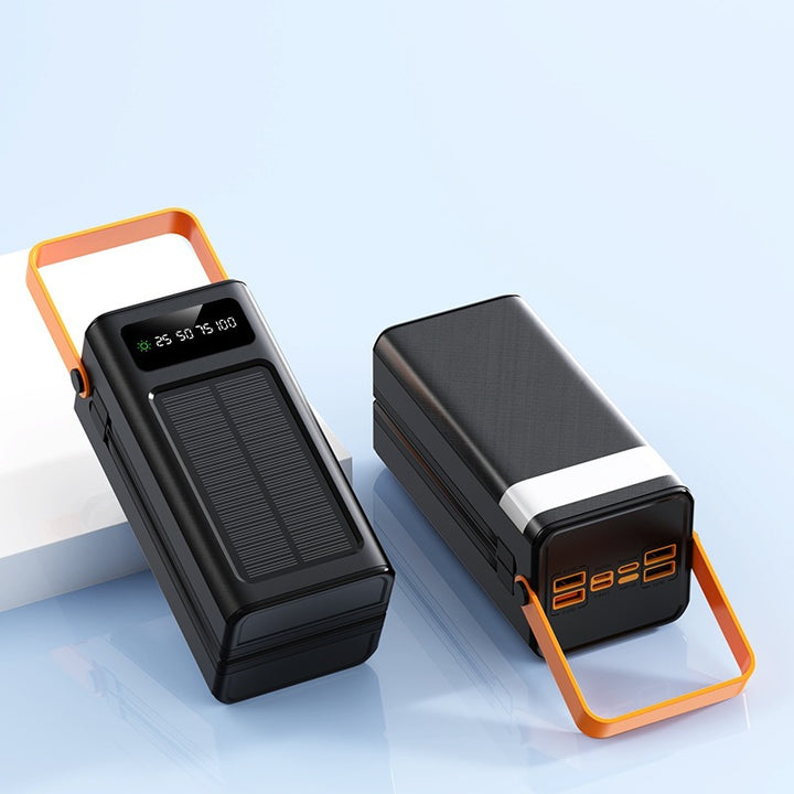Portable Solar Power Bank with Digital Display and Practical Carrying Strap Stornfield