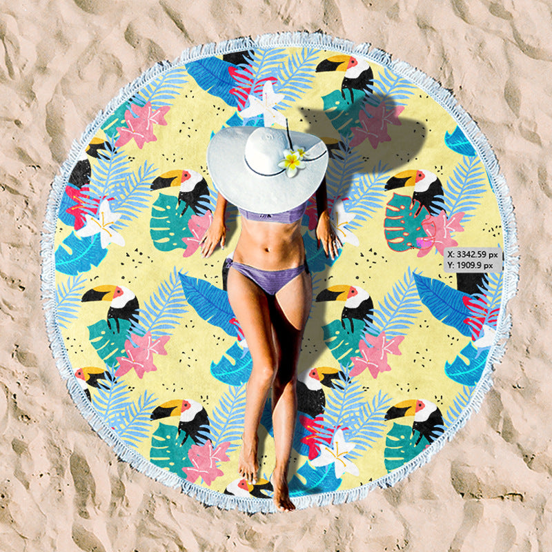 Rundstrand towel with unique sunset design Stornfield