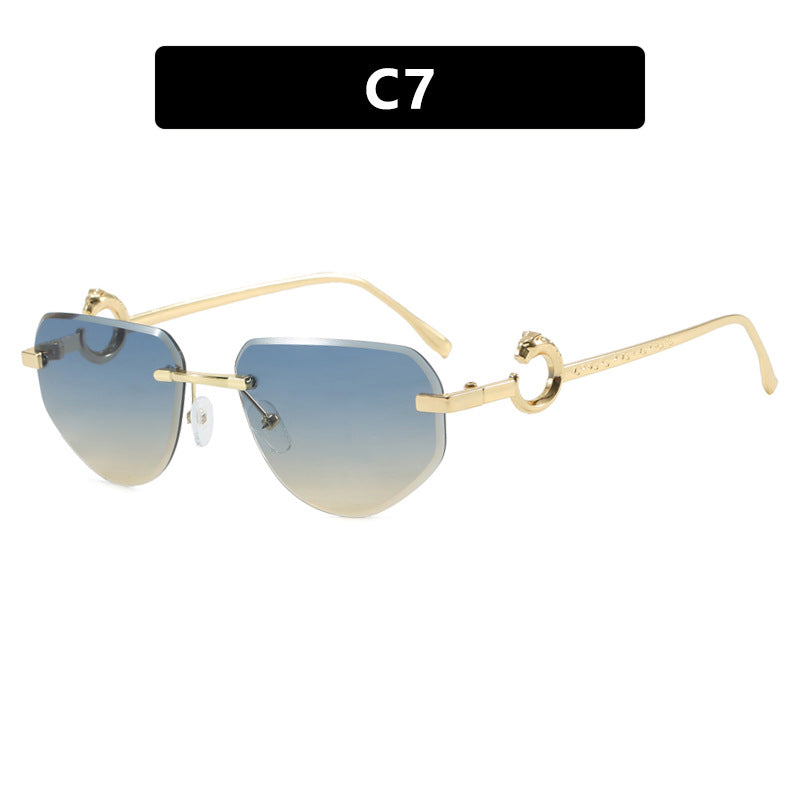 Women's trendy chic sunglasses in modern design with delicate metal frame Stornfield