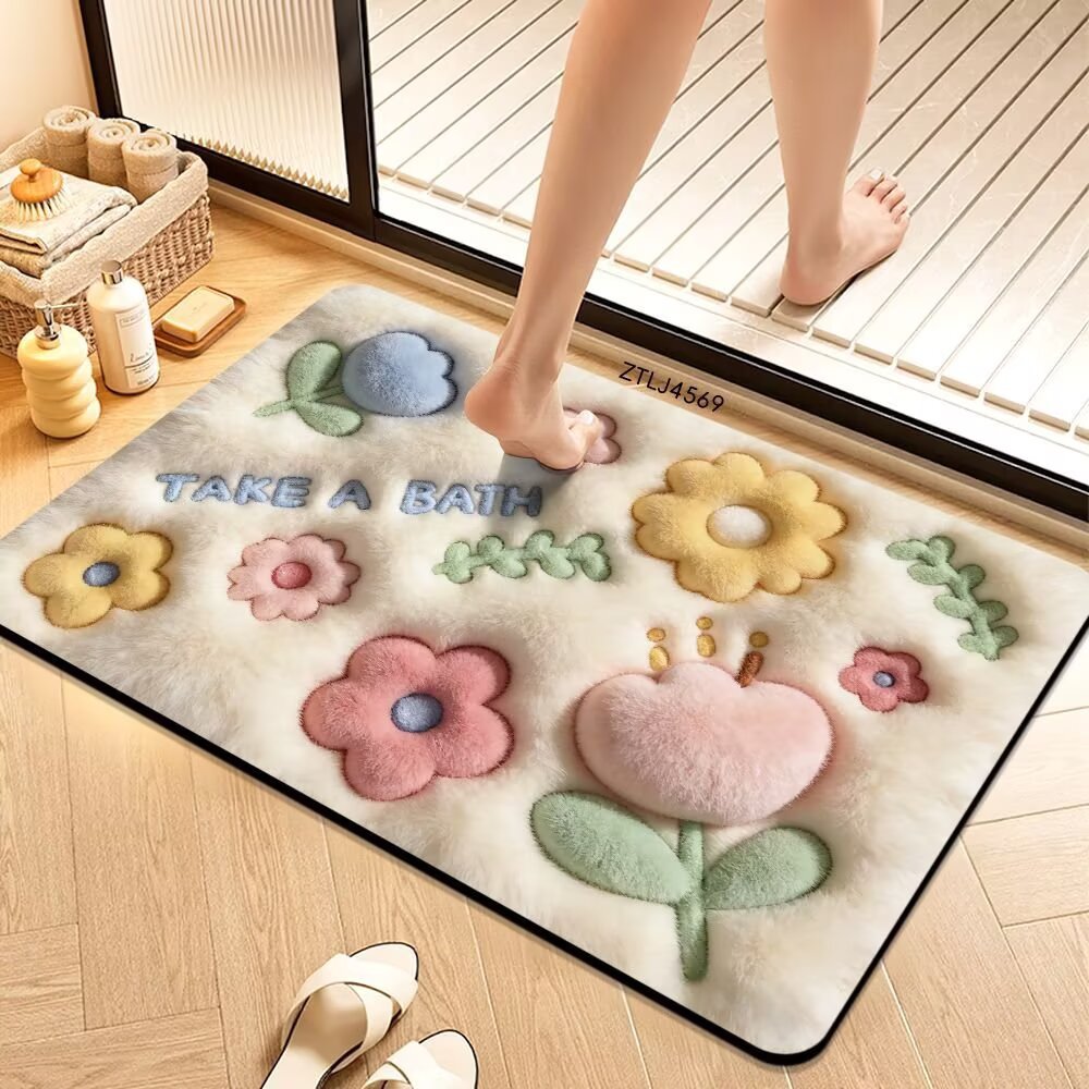 Plush Money-Themed Bath Mat Stornfield