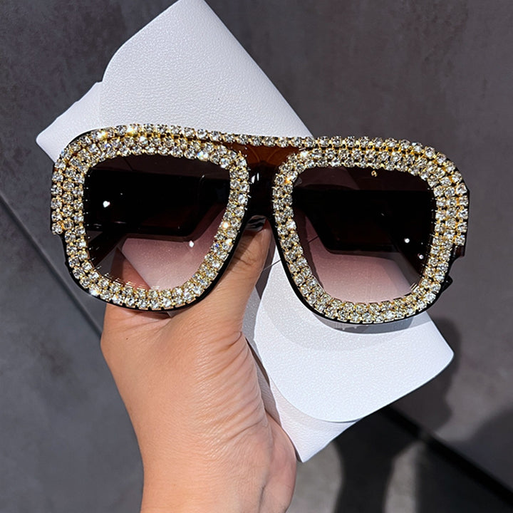 Ladies Glamorous Sunglasses with Extravagant Crystal Frame Stornfield