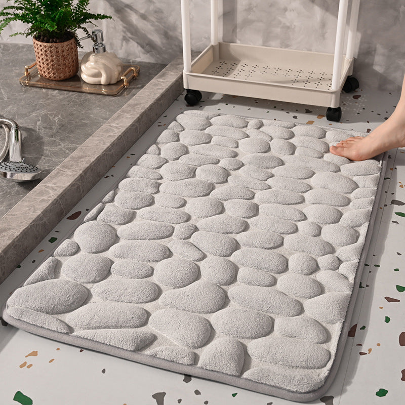 Anti-Slip Pebble-Texture Bath Mat