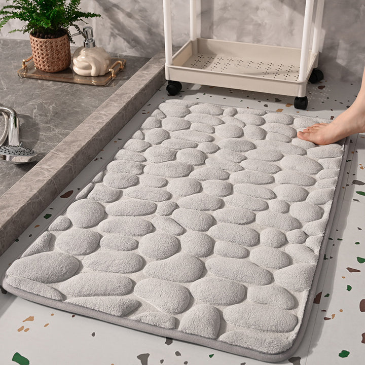 Anti-Slip Pebble-Texture Bath Mat