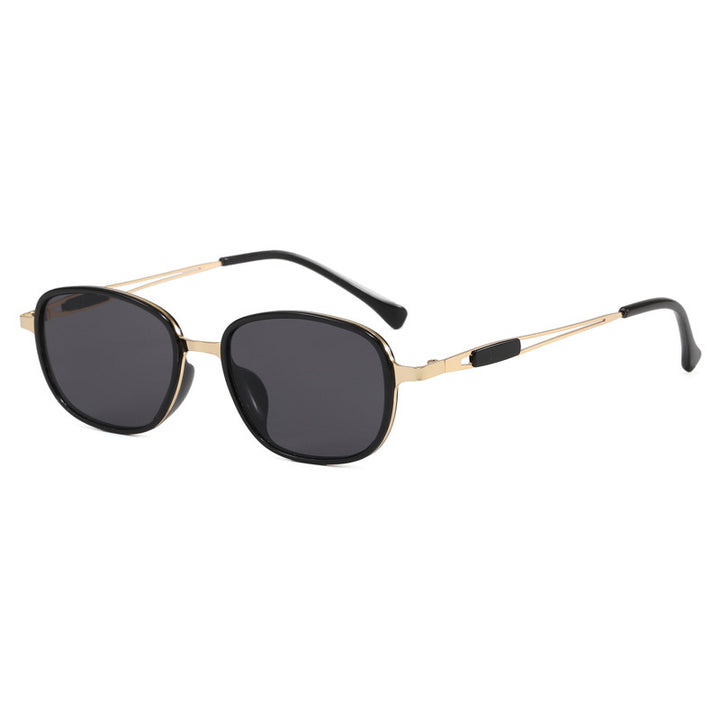 Fashionable sunglasses with square frame and slim metal frame Stornfield