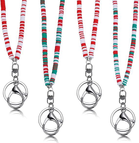 Colorful Beaded ID Badge Holder Lanyard Stornfield