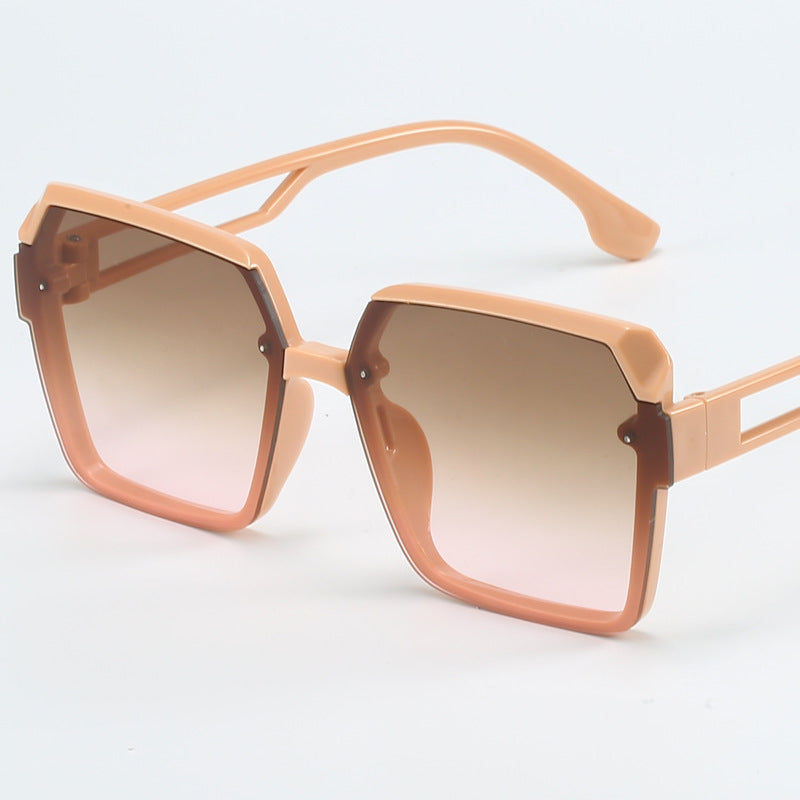 Ladies fashionable square sunglasses with filigree design Stornfield