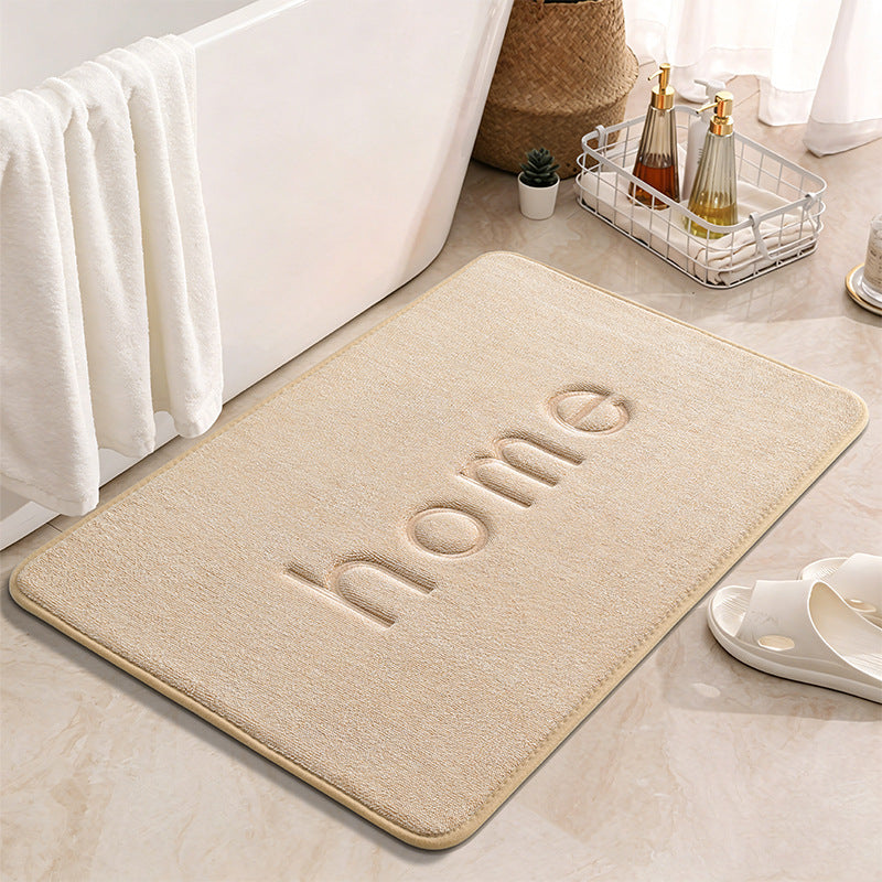 Plush Embossed Bathroom Mat