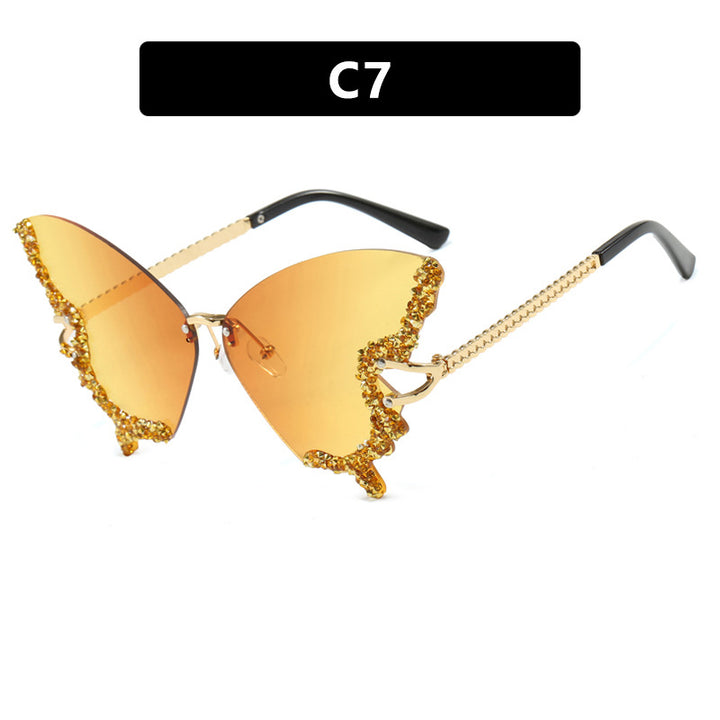 Women's large cat-eye sunglasses with sparkling rhinestone embellishment and elegant frame Stornfield