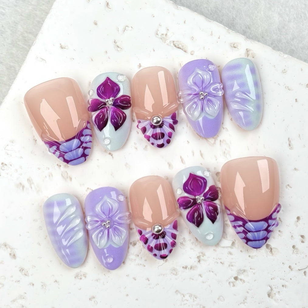 Floral Art Design Press-On Nails