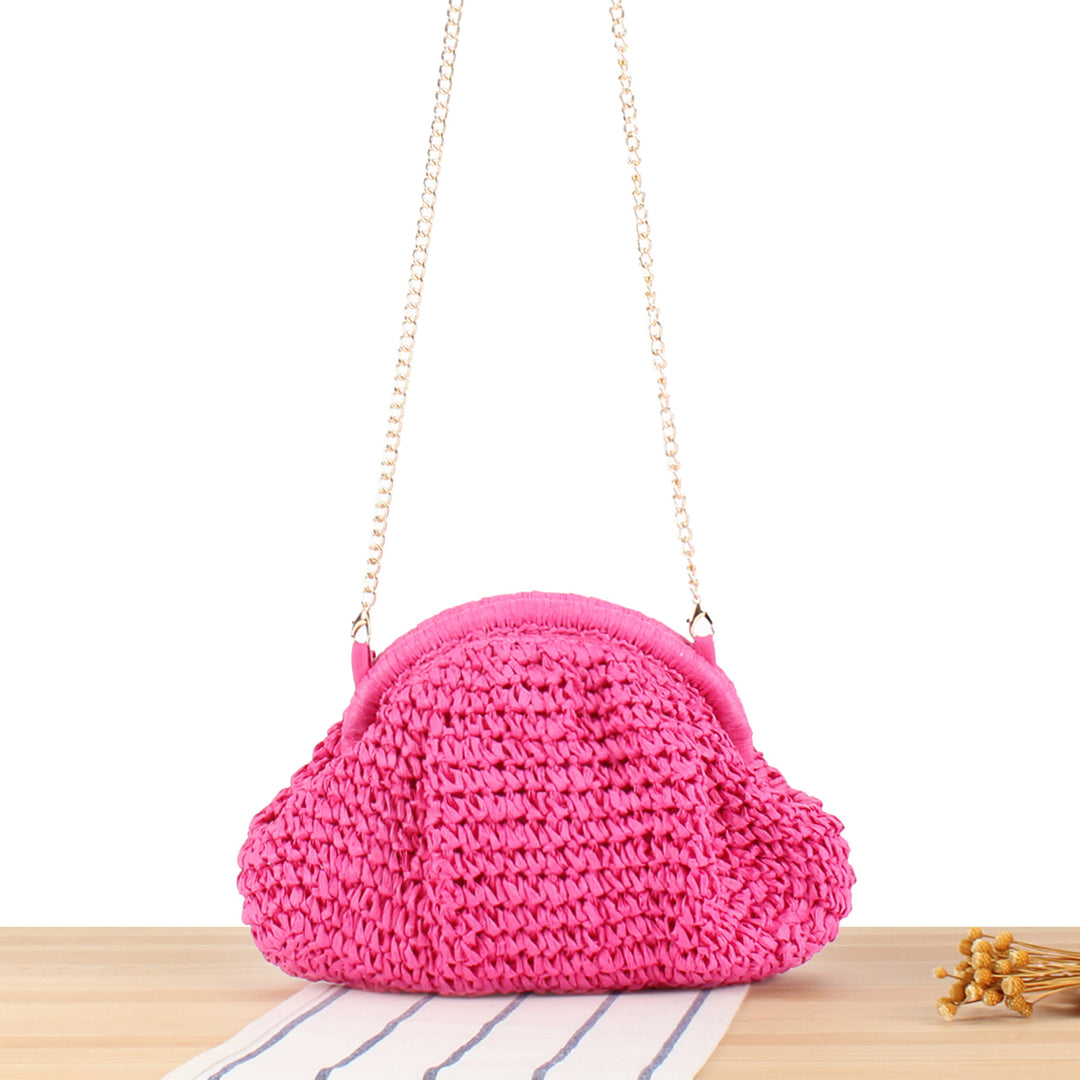 Handbag Made of High-Quality Natural Material with Silver Chain Strap Stornfield