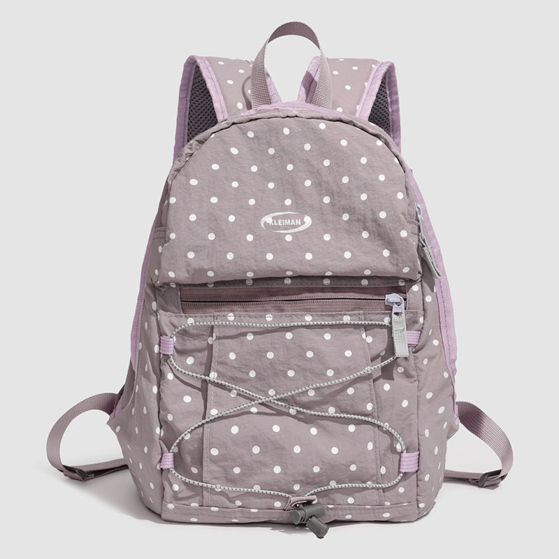 Trendy Polka Dot Casual Backpack Stornfield